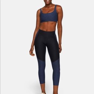 Outdoor Voices Warm Up Blue Black 7/8 Leggings Women’s Size Small